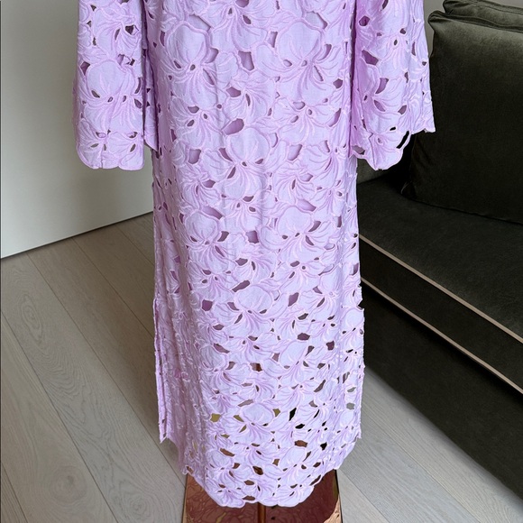 Tuckernuck Floral Lace Clarice Dress in Lilac Purple Size XS - Picture 7 of 12